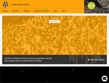 Tablet Screenshot of cambridge-united.co.uk